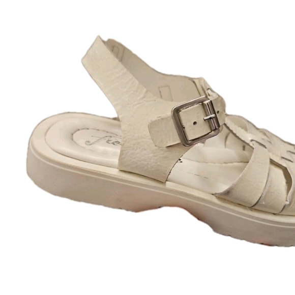 Free People Womens White Finn Fisherman Platform Sandal 37 - Picture 13 of 14